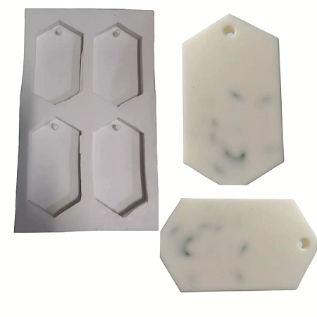 Forma de Silicone - Pingente Prisma G 4 cav